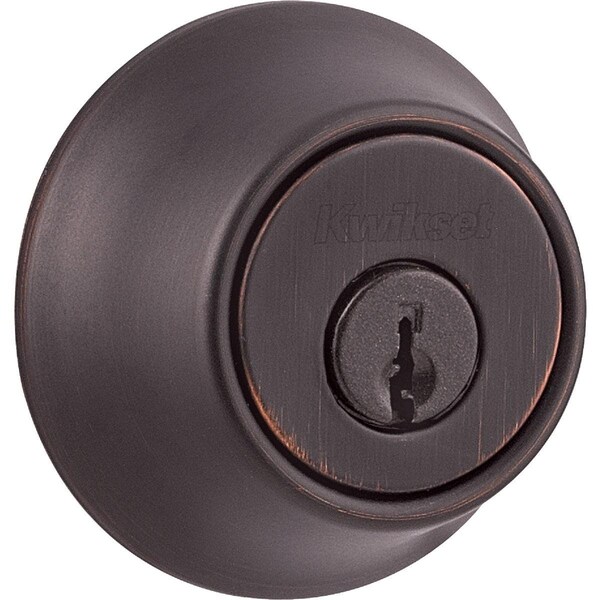 Venetian Bronze Adjustable Latch Single Cylinder Deadbolt